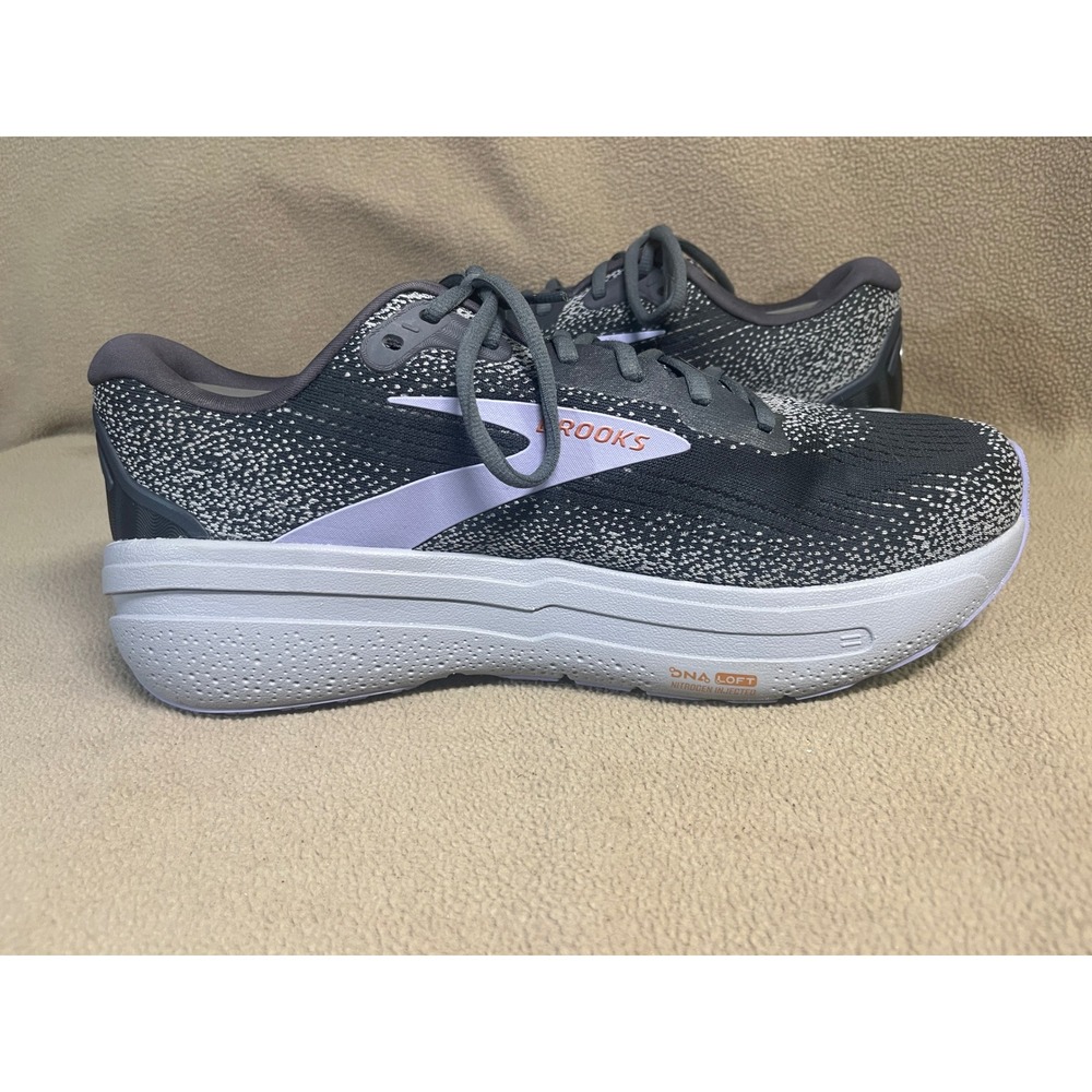 Brooks Ghost Max Womens Running Shoes Grey White Lavender Neutral Size 12 - Picture 8 of 14